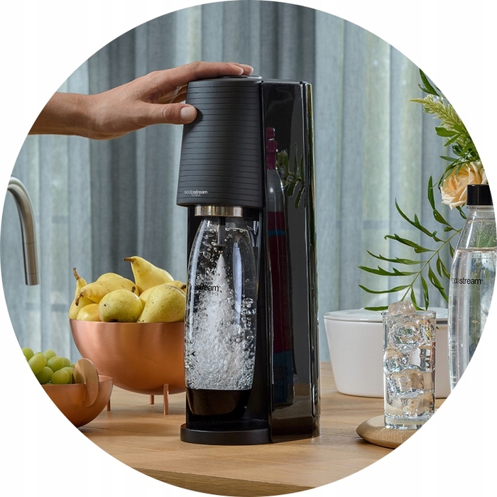 Сифонізатор для води SodaStream Terra + 2 пляшки + 4 сиропи (Pepsi, 7Up, Mirinda, Pepsi Max)