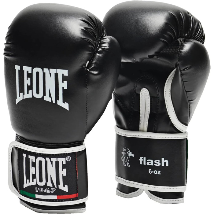 LEONE 1947 боксерські рукавички для дітей 6 oz, чорні