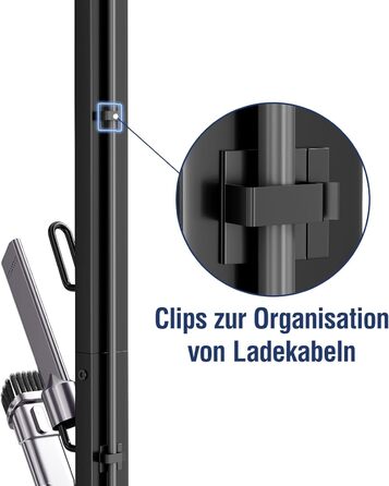 Підставка для пилососа Dyson – сумісна з V15, V12, V11, V10, V8, V7, V6 – автономна з кріпленням для аксесуарів – економія місця, без свердління