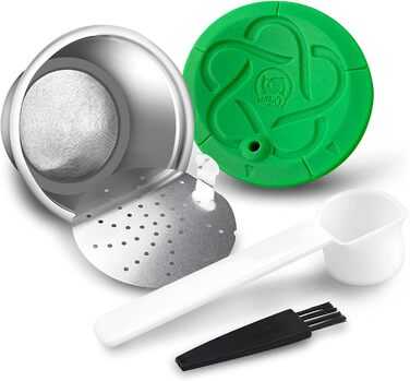 Багаторазова капсула для кави Dolce Gusto, нержавіюча сталь, силіконова кришка, для ресторанів, офісу, дому
