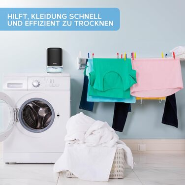 Портативний компактний міні-зволожувач повітря 1100 мл - електричний, енергоефективний, видаляє плісняву та конденсат. 7 LED кольорів, регулювання освітлення, чорний