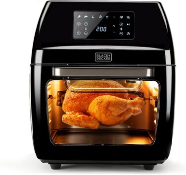Фритюрниця повітряна BLACK+DECKER BXAF6500E, 1600W, 12л, 8 програм, 80-220°C