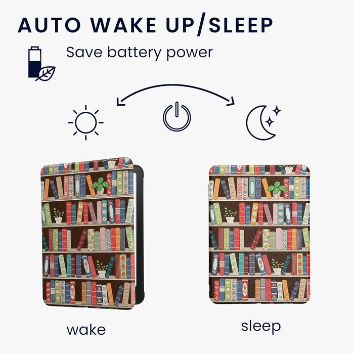 Чохол-книжка kwmobile для Amazon Kindle Paperwhite (2024)/Colorsoft з квітковим дизайном, магнітним закриттям - захисний чохол для електронного читача, синьо-червоно-білий