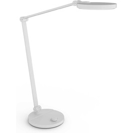 LED настільна лампа FeinTech LTL00121 з регулюванням яскравості та поворотним вимикачем (білий)