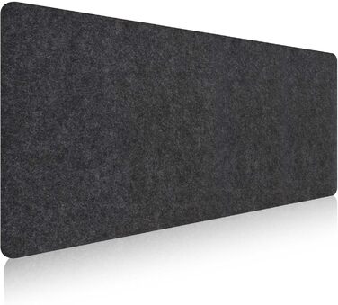 Килимок для столу з фетру, великий, 80x40 см. Нековзний килимок для столу, ігровий килимок, килимок для письма, офісний захист столу (Сірий)