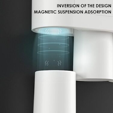 Toothpaste Dispenser Bathroom Toothbrush Holder Set, Wall-Mounted Toothbrush Holder with Double Automatic Toothpaste Dispenser, 3 Cups, and Drawer for Bathroom