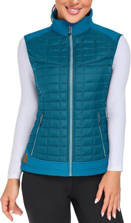 Жіноча тепла куртка Little Donkey Andy Leichte Puffer Wete для активного відпочинку: походи, біг, повсякденне носіння (XS, яскраво-блакитний)