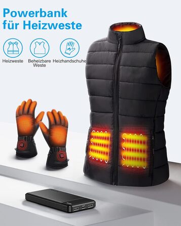 Power Bank AsperX 10000mAh (2 шт.) з USB-C, 4 порти, для iPhone, iPad, Huawei, Tablet - Чорний+Білий