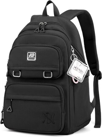 Шкільний рюкзак для дівчаток-підлітків: стильний, водонепроникний, для 3-9 класу. Великий дитячий рюкзак для школи та подорожей, блакитний (8529# Чорний)