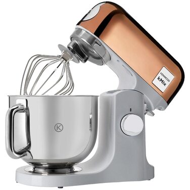 Кухонна машина Kenwood kMix Editions KMX760BC, 1000 Вт, чаша 5 л з нержавіючої сталі, набір для кондитерських виробів, захист від бризок, колір Rose Gold