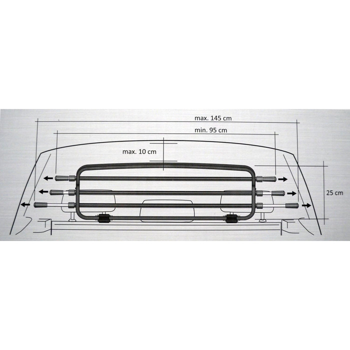 Сітка-перегородка для Mazda CX-5 та CX-7 Kleinmetall Roadmaster Deluxe з системою швидкого кріплення