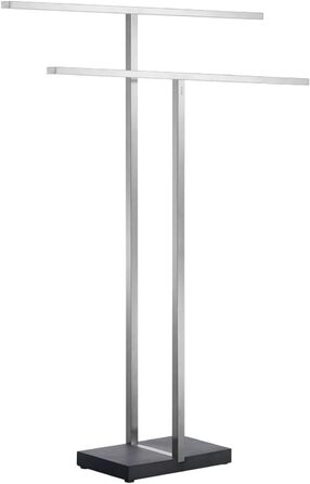 Підставка для рушників Blumus Menoto з матованої нержавіючої сталі, настільна, 2 рейки, срібна, 86x50x16 см