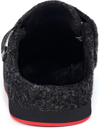 Тапочки халатні для дому Sisttke, чорні, унісекс, зимові, з змінним устілком (39 EU)