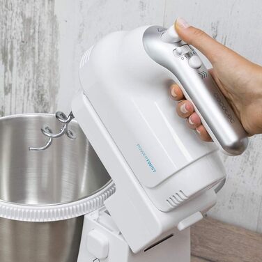 Міксер Cecotec PowerTwist 500 Full Steel: 500 Вт, 5 швидкостей + турбо, 3 насадки (міксер, гак, віночок), чаша 3.5л, сталь