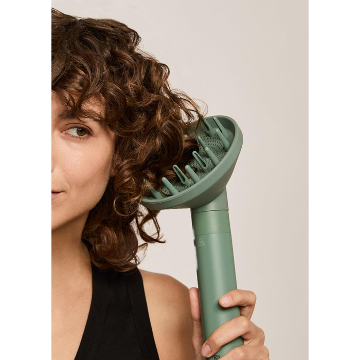 Іонський фен для волосся з технологією Frizz-Free, 2 температурні режими, функція охолодження, 2 швидкості, технологія негативних іонів, 1800W (ION STYLER PRO ADVANCE, салатовий)
