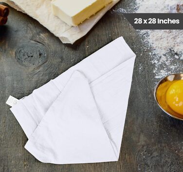 Utopia Kitchen Flour Sack Towels, 12 Pieces, Cotton, 71.1 x 71.1 cm