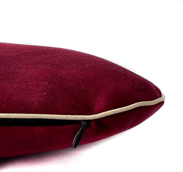 М'яке ліжко-подушка для собак та котів. Зміцнена, м'яка, безпечна для тварин. Розмір 60x40 см, колір вишня (XS)