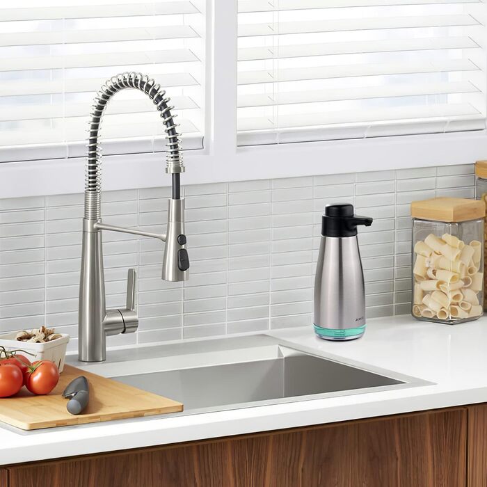 Дозатор мила AIKE AK1062, нержавіюча сталь, 450 мл, чорний, для кухні