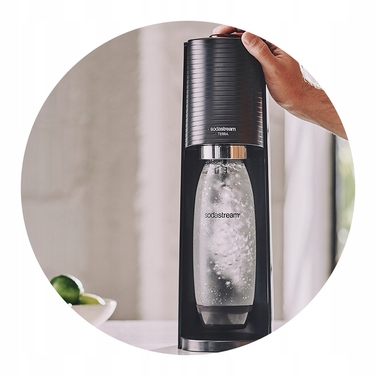 Сифон для води SodaStream Terra, чорний + 3 пляшки + балон CO2