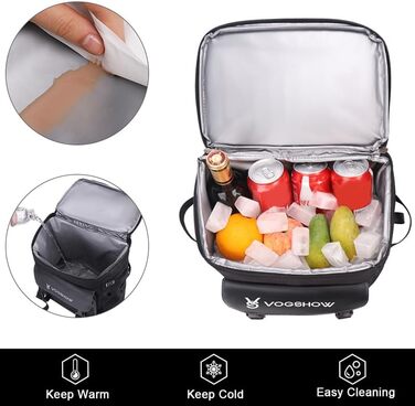 Vogshow Insulated Cooler Backpack - Large Cooler Bag, Insulated Picnic Backpacks, Multi-Purpose Thermal Backpacks for Camping, Family Outdoor Activities, BBQ, Shopping, Travel, Fishing, and Beach