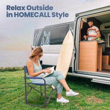 Крісло для кемпінгу Homecall: складне, ультралегке, до 120 кг, для відпочинку на природі, в саду та на рибалці