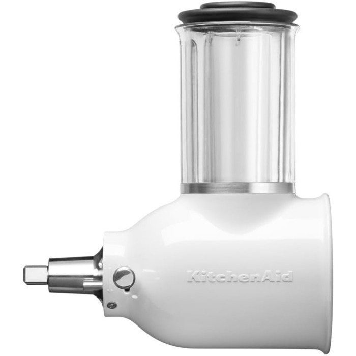 KitchenAid KSMVSA + KSMEMVSC Vegetable Chopper Set, Stainless Steel, Silver, White, 7-Piece