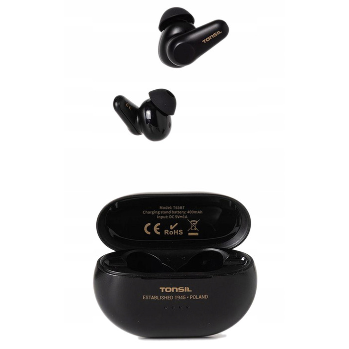 Бездротові вакуумні навушники Tonsil T65BT Bluetooth ANC TWS