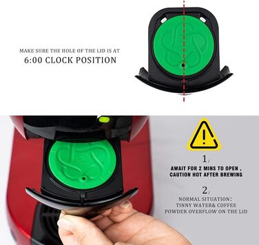 Багаторазові кавові капсули Icafilas для кавоварок Dolce Gusto, набір з 2 капсул, тампер, ложка та щіточка для очищення, екологічні аксесуари для приготування кави