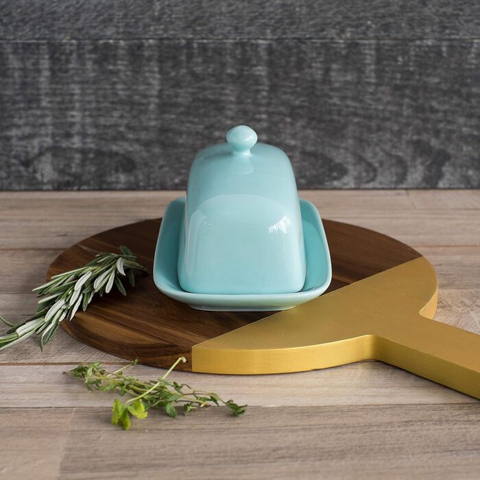 Now Designs Butterdose Rectangular Eggshell Blue