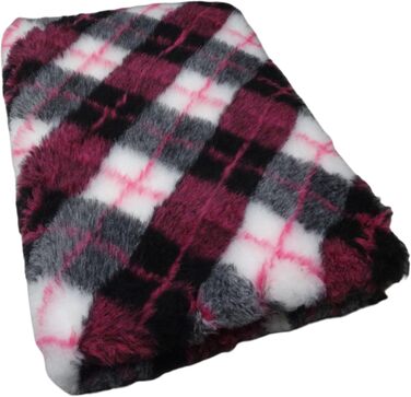 Крамбамбулішоп Vet-Bed Softbed Dry-Bed: Лежанка для собак, ковдра Vetbed, нековзна, 30 мм (100x80 см, Diamond Fuchsia/Gray)