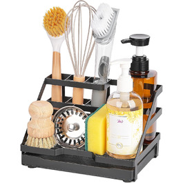 KIMCHOMERSE Sponge Holder, Brush Holder, Toothbrush Holder for Kitchen Sink and Bathroom Organization