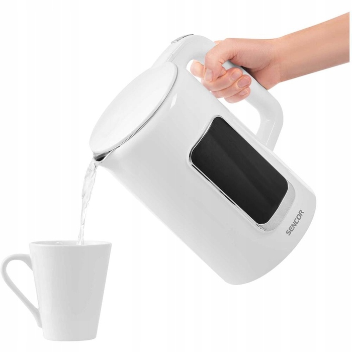 Електричний чайник Sencor SWK 0950WH, 2200 Вт, 1,7 л, білий