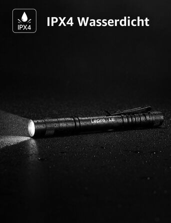 Ліхтарик LED Mini IPX4 Водостійкий, 3 режими, стік-ліхтарик для інспекції, роботи, ремонту (2 шт.), чорний