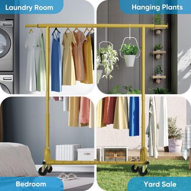 Легкий мобільний вішак для одягу HOKEEPER, 136 кг, висувна штанга