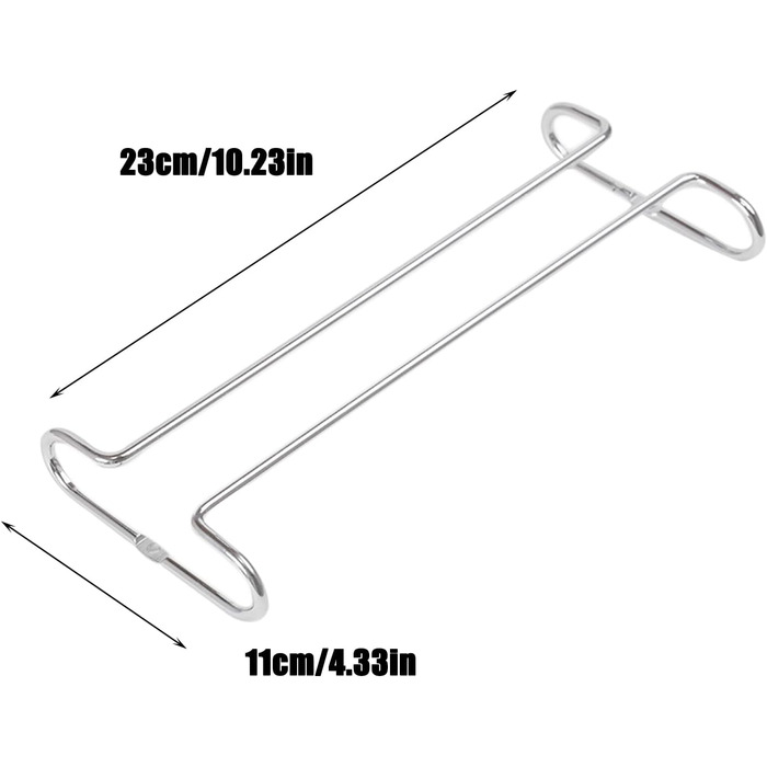 Тримач для келихів вина Forlush (2 шт), металевий, для дому, бару, ресторану