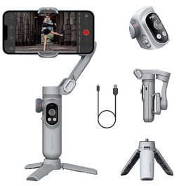 Aochuan Smart X Pro - Стабілізатор Gimbal для смартфонів (iPhone/Android) з триподом, 3-осьовий, для зйомки відео та vlogs