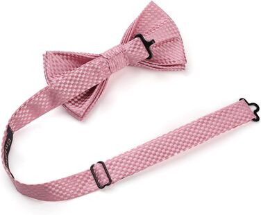 Краватка-метелик чоловіча Enlision з кишеньковим хустинкою - Комплект краваток для весілля, пов'язування, костюма, з подарунковою коробкою (Рожевий 2)