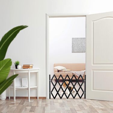 Захисне ворота для собак Relaxdays, розтягується до 108,5 см, висота 47,5-60 см, чорний колір (XL)