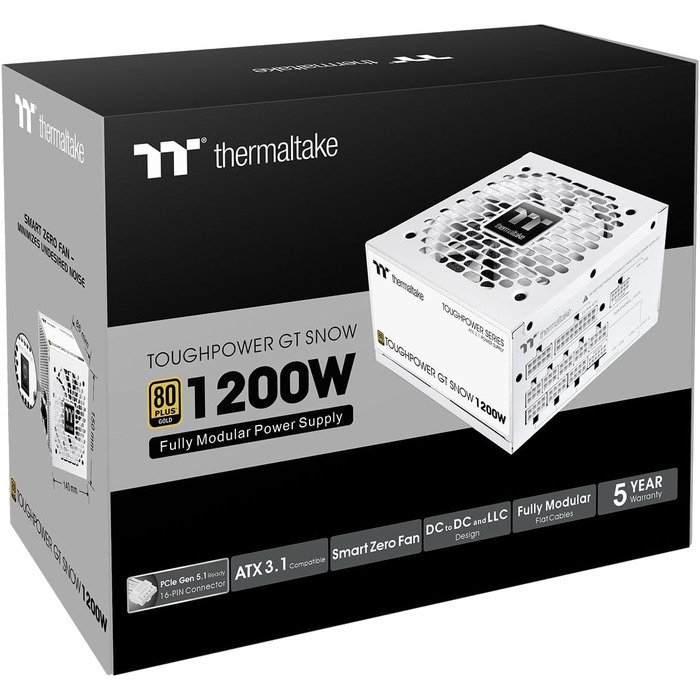 Блок живлення Thermaltake Toughpower GT 1200W, білий