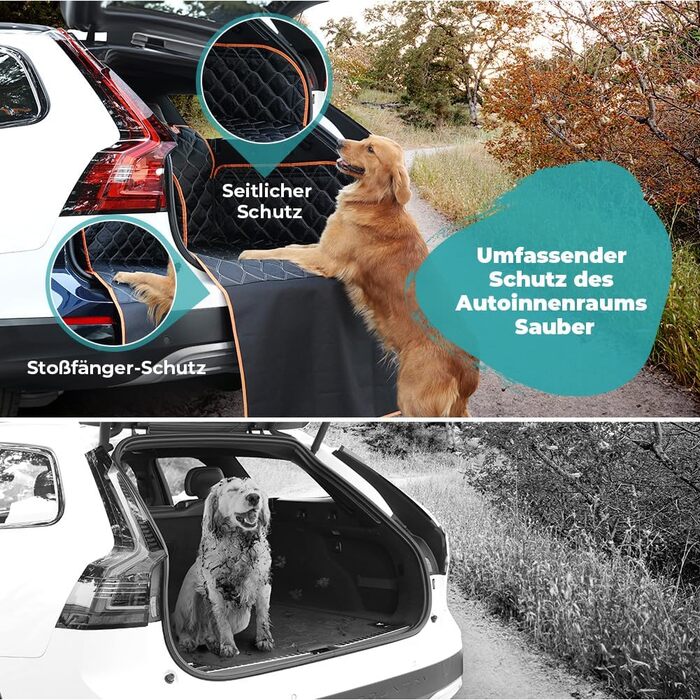 Захисна ковдра для собак у багажник авто KYG, 215x110 см, водовідштовхувальна, антикіготкові властивості, універсальна