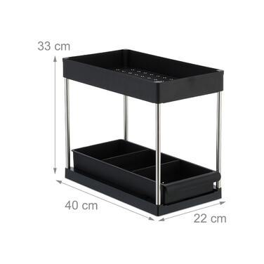 Relaxdays Under Sink Shelf Set of 2