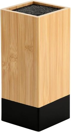 Підставка для ножів KESPER з бамбука та пластику, коричневий/чорний, 10x10x23 см, арт. 58030
