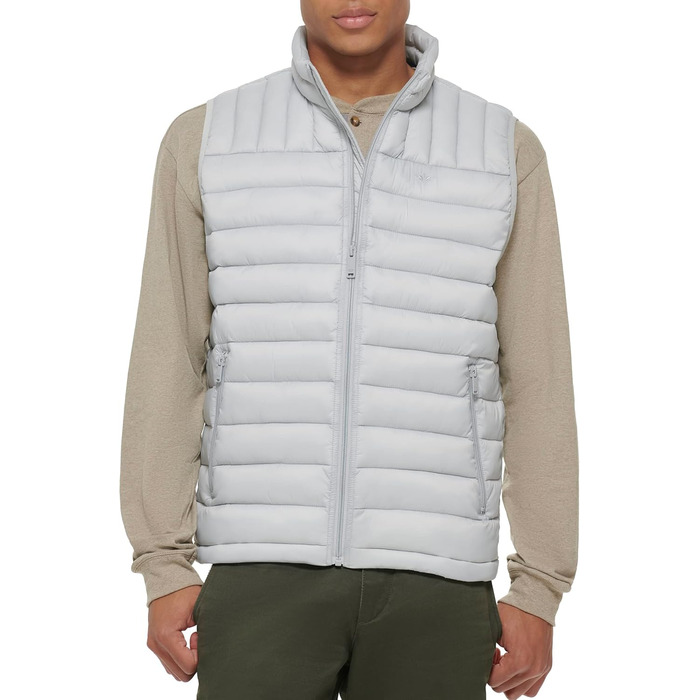 Чоловічий пуховик Docker Classic Ultra Loft Packable з альтернативним пухом (сірий, M)