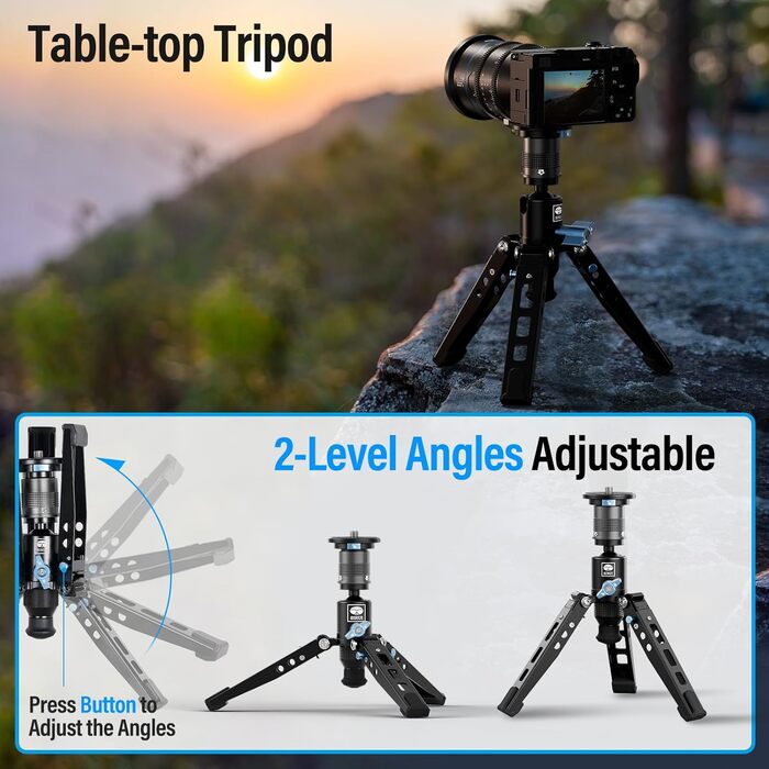 SIRUI SVM-145 Монопод з вуглецевого волокна з швидкою системою | 3-в-1 модульний монопод, 145 см, 10 кг вантажопідйомність | Швидке регулювання та заміна для DSLR та відео