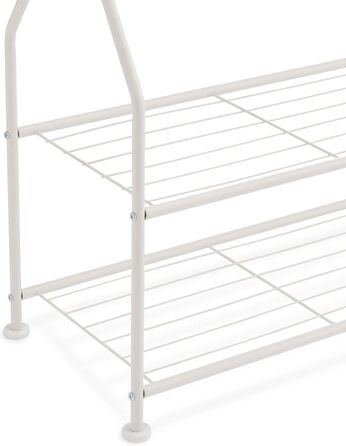 Amazon Basics Wardrobe with Two Shelves, White, 75 x 36.5 x 150 cm (L x W x H)