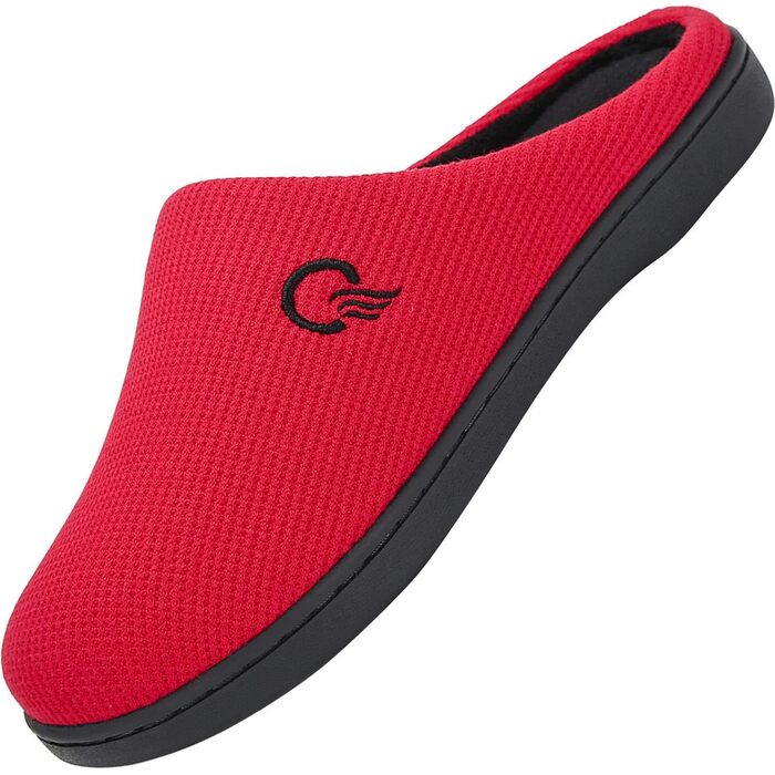 Тапочки Mishansha зимові для дому, чоловічі та жіночі, з memory foam, розмір 36-47, червоні