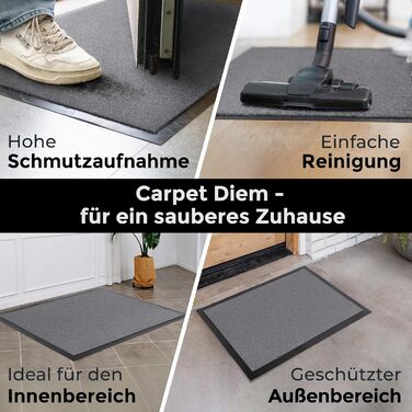 Килимок для дому Carpet Diem: вхідний, антиковзаючий, 60x80/90x150 см, бежевий