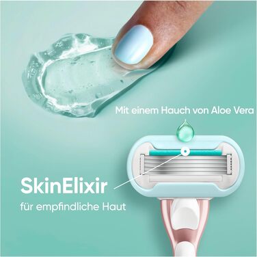 Жіноча бритва Gillette Venus Pro Smooth Sensitive Rosegold: бритва + 3 змінні касети + підвіс для душу