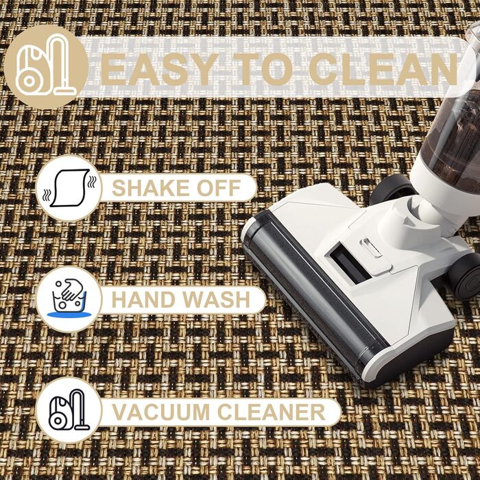 При Entrance килимок для входу LEKEEPGO 60x90 см, протиковзний вологопоглинаючий килим для дому та дверей, чорний