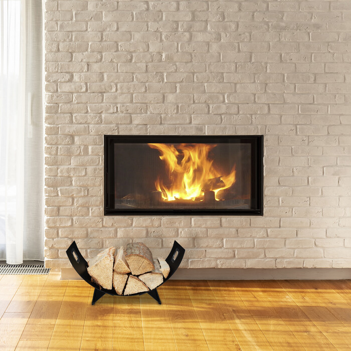 Relaxdays Firewood Basket Metal